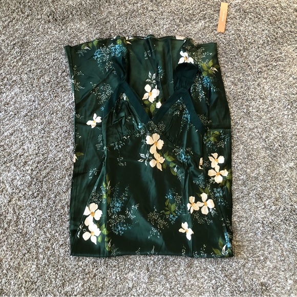 NEW Reformation Neola Silk Midi Dress - Portia Green Floral - Picture 6 of 10